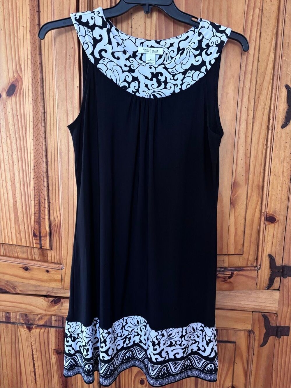 WHBM Shift Dress with Scroll Print Accents